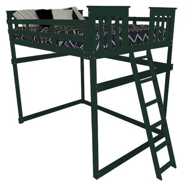 Mission Loft Bed with End Ladder - The Charming Bench Company