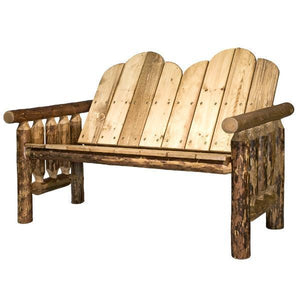 Montana Woodworks Glacier Country Wood Deck Bench Garden Benches / country wood benches