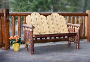 Montana Woodworks Glacier Country Wood Deck Bench Garden Benches / country wood benches