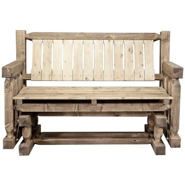 Montana Woodworks Homestead Collection Glider Gliders Exterior Stain Finish