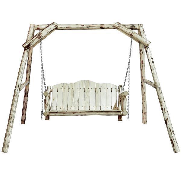 Montana Woodworks Montana Lawn Swing with "A" Frame Porch Swings Ready to Finish / No