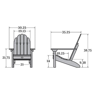Mountain Bluff Essential Adirondack Chair Outdoor Chair