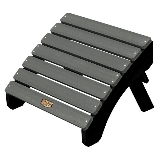 Mountain Bluff Essential Folding Ottoman Ottoman Flint (Black/Gray)