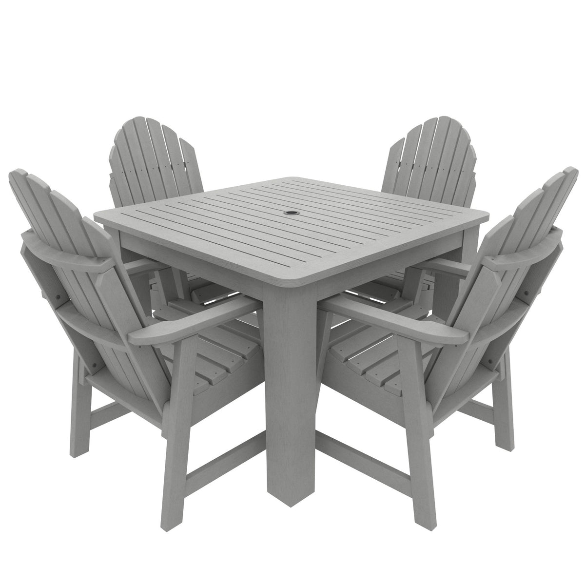 Muskoka 5pc Square Bistro Dining Set Dining Set Coastal Teak