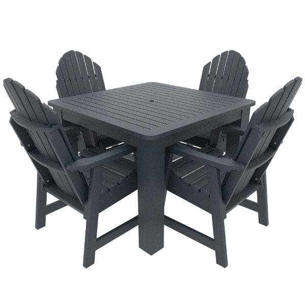 Muskoka 5pc Square Bistro Dining Set Dining Set Federal Blue