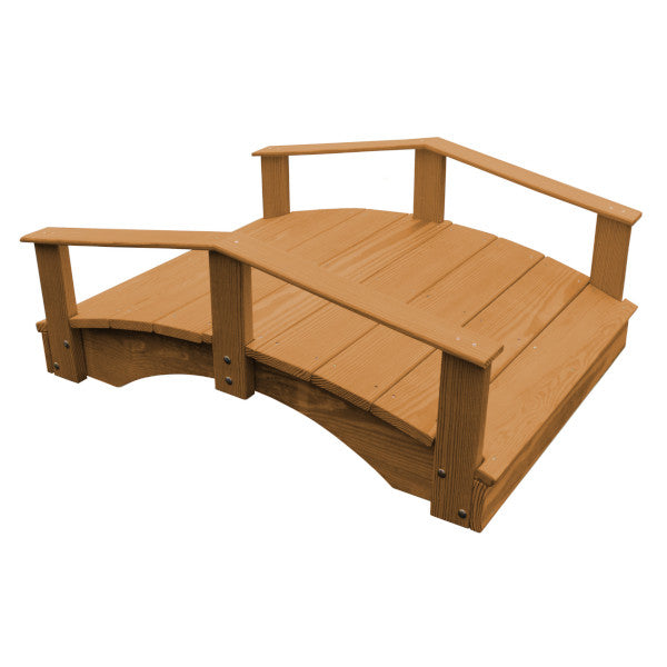 Oriental Garden Bridge Garden Bridge 3' x 4' / Oak Stain