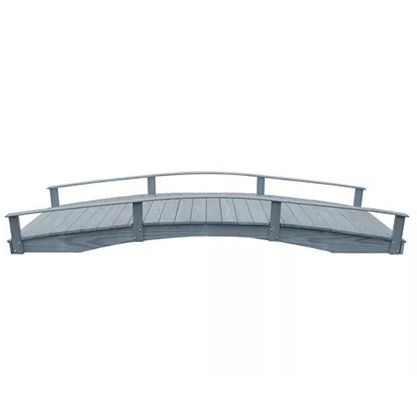 Oriental Garden Bridge Garden Bridge 4' x 12' / Gray Stain