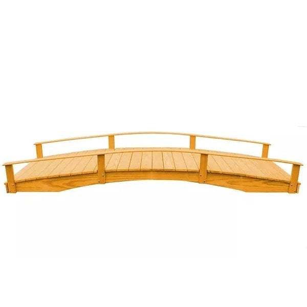 Oriental Garden Bridge Garden Bridge 4' x 12' / Natural Stain