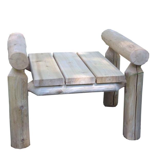 Cedar Log Ottoman