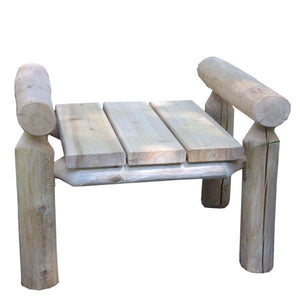 Cedar Log Ottoman