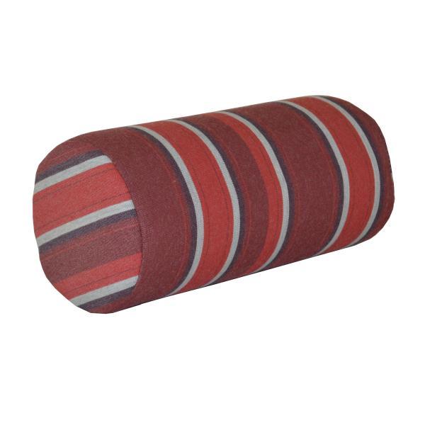 Outdoor Bolster Pillow Cushions &amp; Pillows 7"X18" / Red Stripe / outdoor bolster pillows