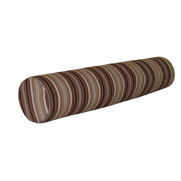 Outdoor Bolster Pillow Cushions &amp; Pillows 7"X36" / Maroon Stripe / outdoor bolster pillows