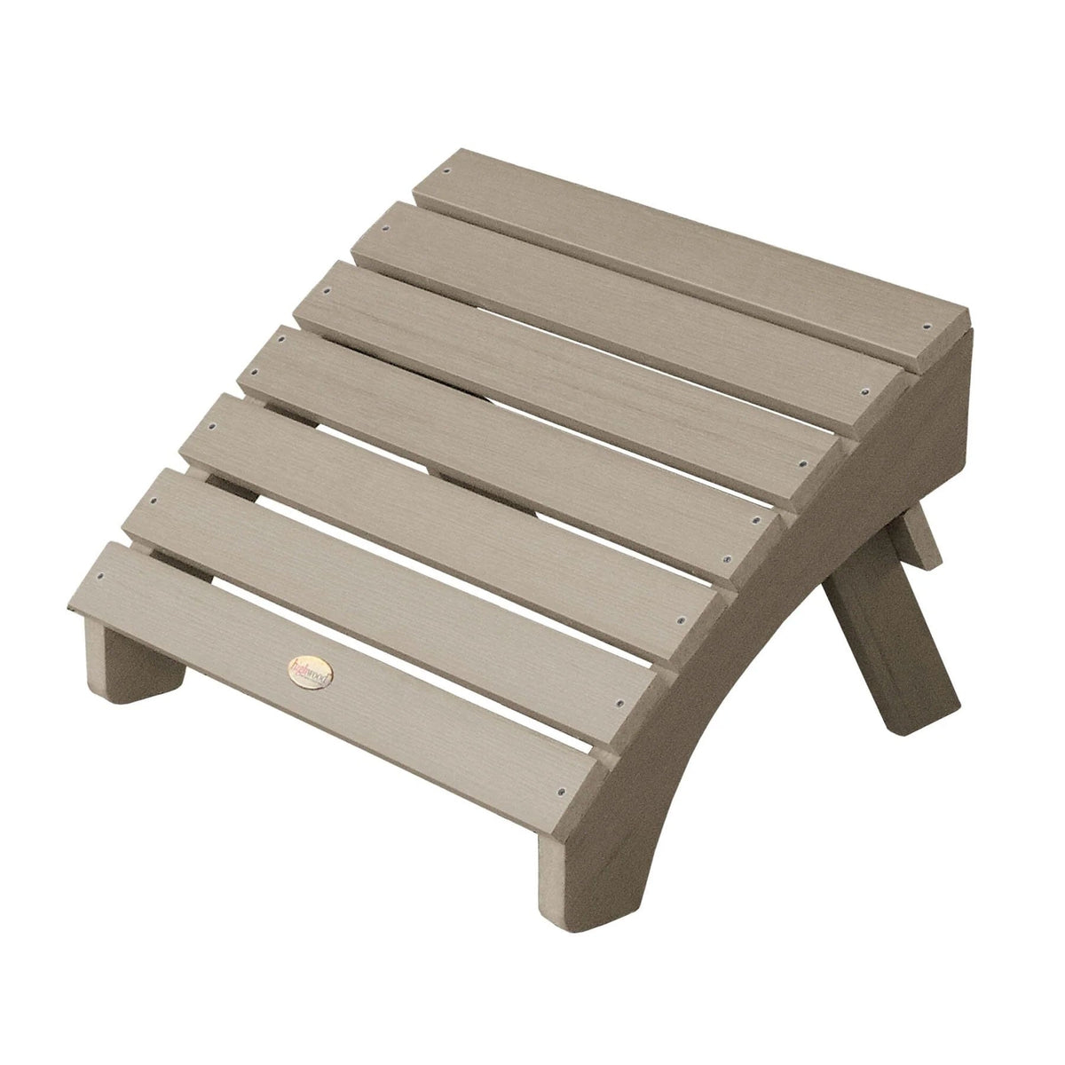 Outdoor Folding Adirondack Ottoman Ottoman Woodland Brown