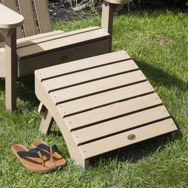Outdoor Folding Adirondack Ottoman Patio Chair