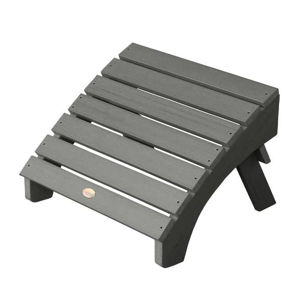 Outdoor Folding Adirondack Ottoman Patio Chair Coastal Teak