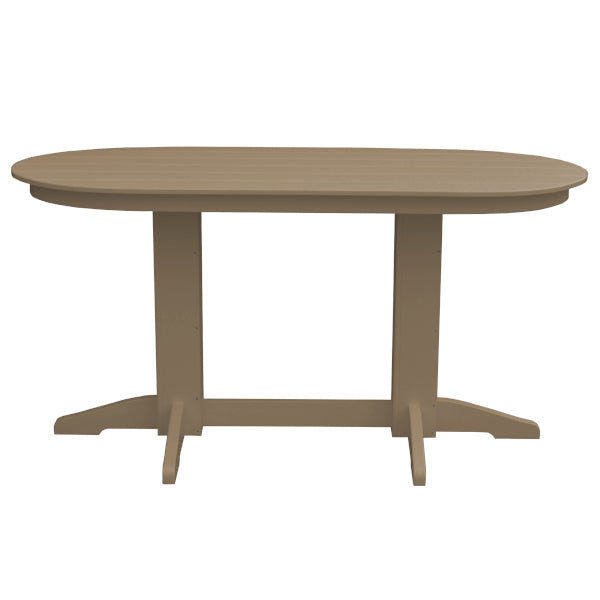 Oval Counter Table Dining Table