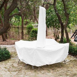 Oval/Rectangle Dining Set Cover w/Umbrella Hole Cover