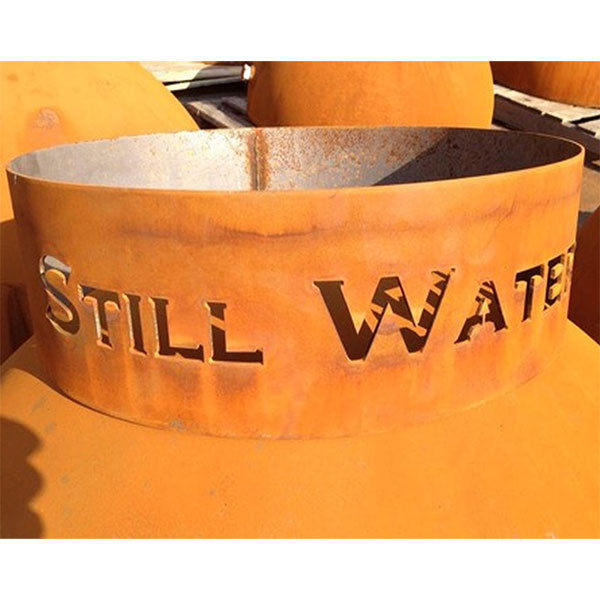 Personalized Fire Pit Base - is attached to and ships with Fire Pit