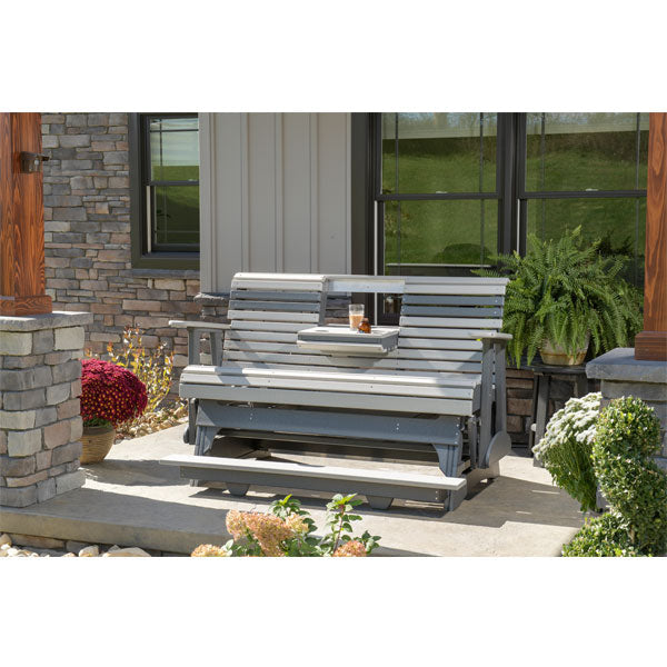Plain Poly Balcony Glider Chair Outdoor Glider