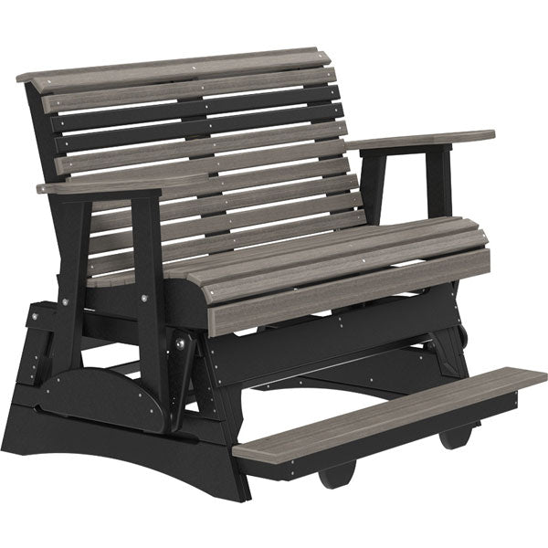 Plain Poly Balcony Glider Chair Outdoor Glider