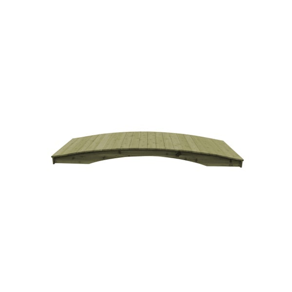 Plank Garden Bridge Bridge 4'  x  10' / Linden Leaf Stain
