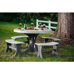 Poly 4 ft Round Table (Bar Height) by LuxCraft