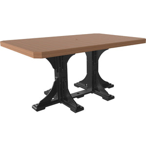 Poly 4ft x 6ft Rectangular Table Bar Height