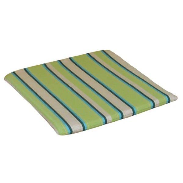Poly Bistro Chair Seat Cushion Cushions & Pillows Lime Stripe