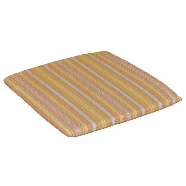 Poly Bistro Chair Seat Cushion Cushions & Pillows Orange Stripe