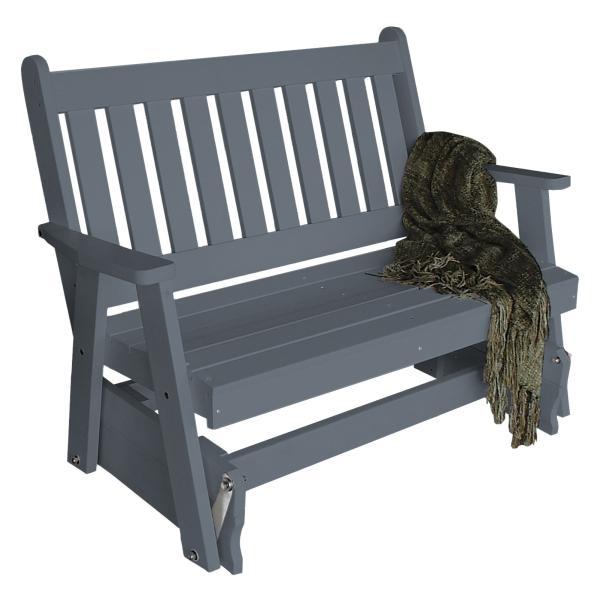 Poly Traditional English Glider Outdoor Glider 4ft / Dark Gray