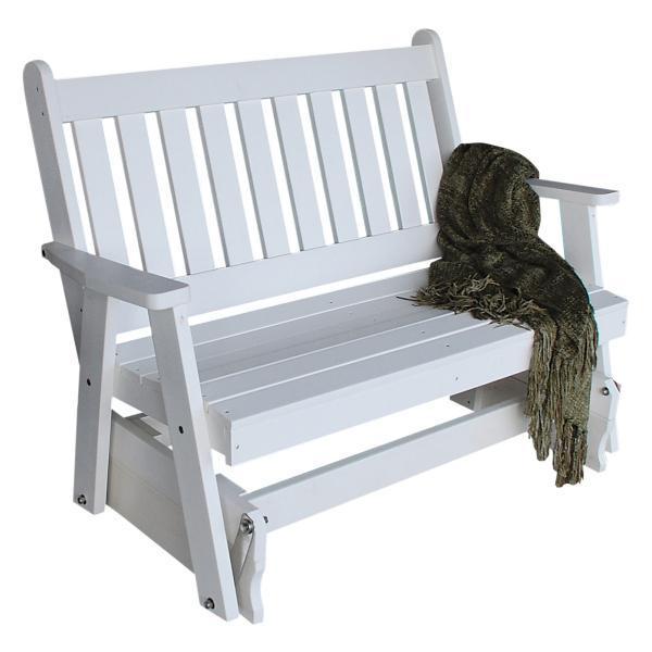 Poly Traditional English Glider Outdoor Glider 4ft / White (Sold Out)