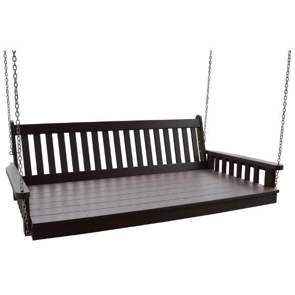 Poly Traditional English Swingbed Porch Swing Beds