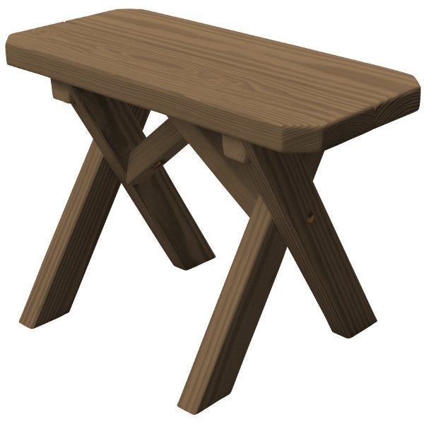 Pressure Treated Pine Crossleg Bench Picnic Benches 2ft / Mushroom Stain