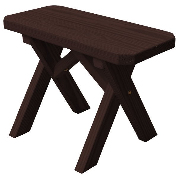 Pressure Treated Pine Crossleg Bench Picnic Benches 2ft / Walnut Stain