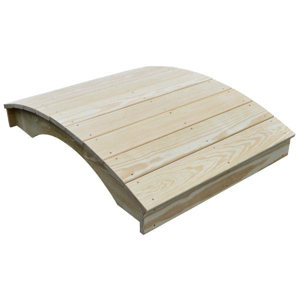 Pressure Treated Pine Plank Garden Bridge Garden Bridge 3' x 4' / Unfinished