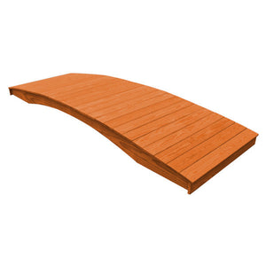 Pressure Treated Pine Plank Garden Bridge Garden Bridge 4' x 12' / Redwood Stain