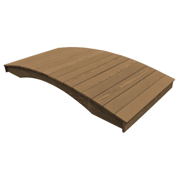 Pressure Treated Pine Plank Garden Bridge Garden Bridge 4' x 8' / Mashroom