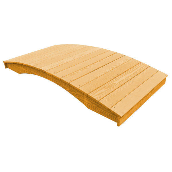 Pressure Treated Pine Plank Garden Bridge Garden Bridge 4' x 8' / Natural Stain