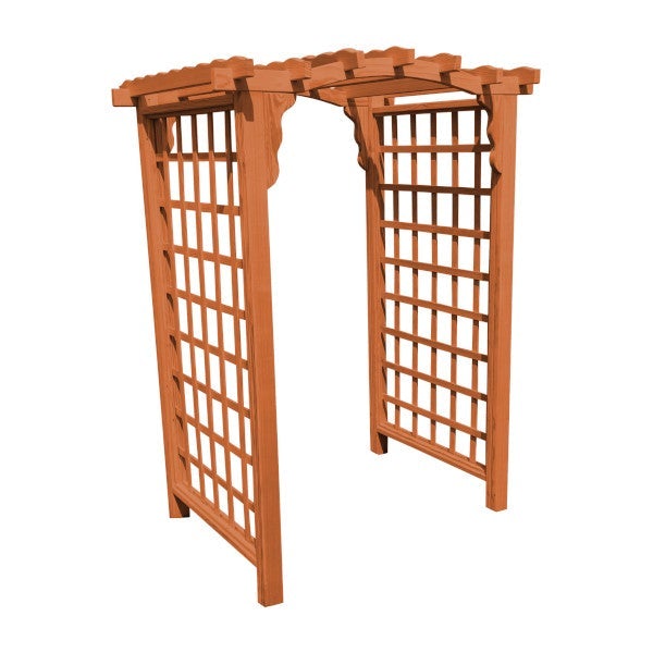 Pressure Treated Yellow Pine Cambridge Arbor Porch Swing Stand 4ft / Redwood Stain