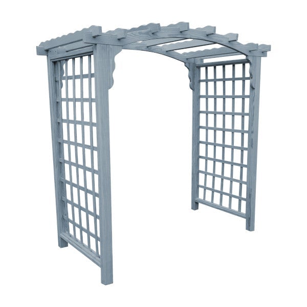 Pressure Treated Yellow Pine Cambridge Arbor Porch Swing Stand 6ft / Gray Stain
