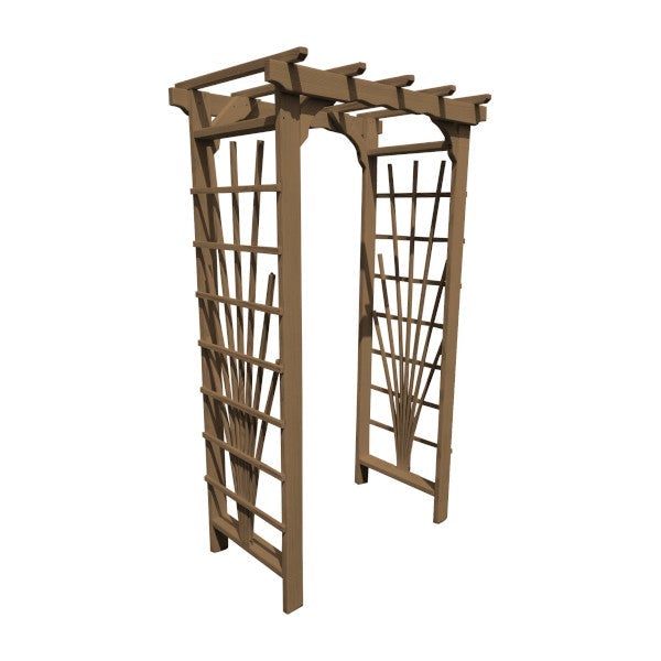 Pressure Treated Yellow Pine Concord Arbor Porch Swing Stand 3ft / Mushroom Stain
