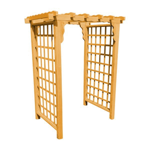 Pressure Treated Yellow Pine Lexington Arbor Porch Swing Stand 4ft / Natural Stain