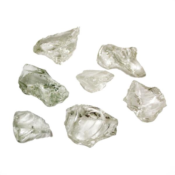 Recycled Fire Glass Fire Glass Ice Clear