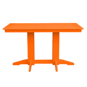 Recycled Plastic Counter Table Counter Table 5ft / Orange / Without Umbrella Hole
