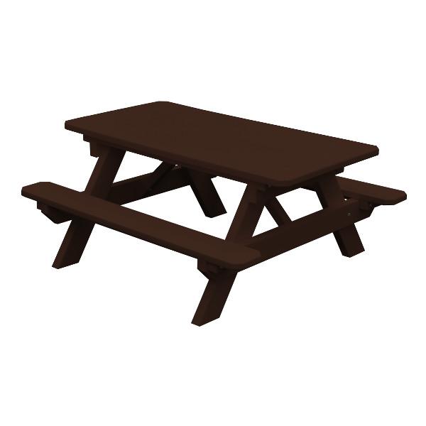 Recycled Plastic Kids Table Kids Table Tudor Brown / Without Umbrella Hole