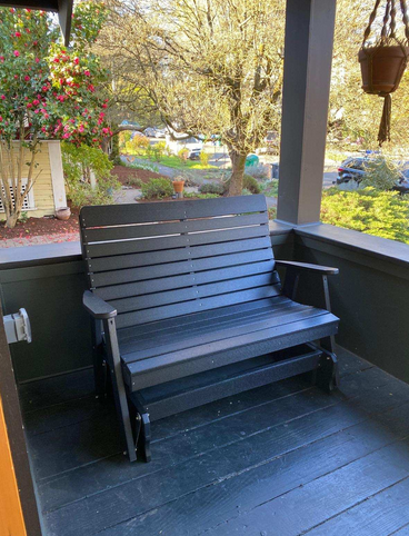 Recycled Plastic Poly Winston Glider Outdoor Glider