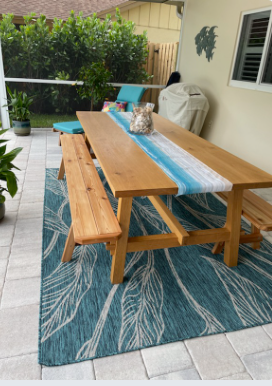 Red Cedar Traditional Backless Bench Garden Bench