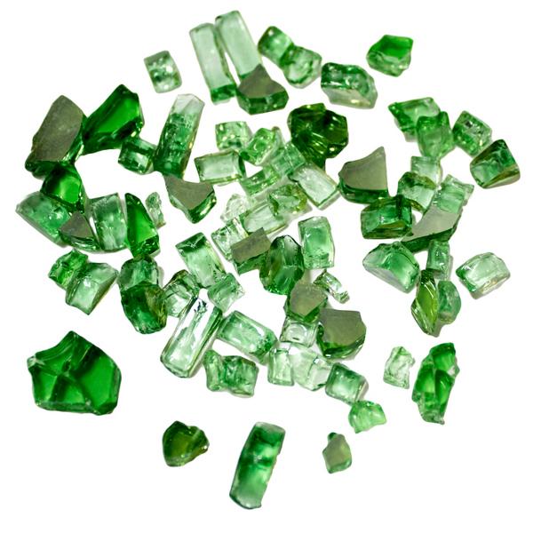 Reflective Fire Glass Fire Glass Green