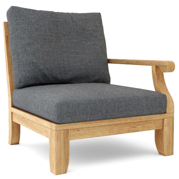 Riviera Luxe Deep Seating Left Modular Armchair Outdoor Chair