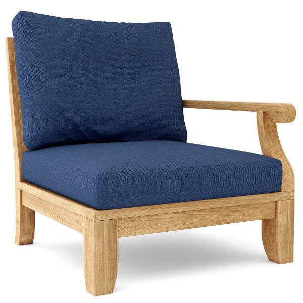 Riviera Luxe Deep Seating Left Modular Armchair Outdoor Chair